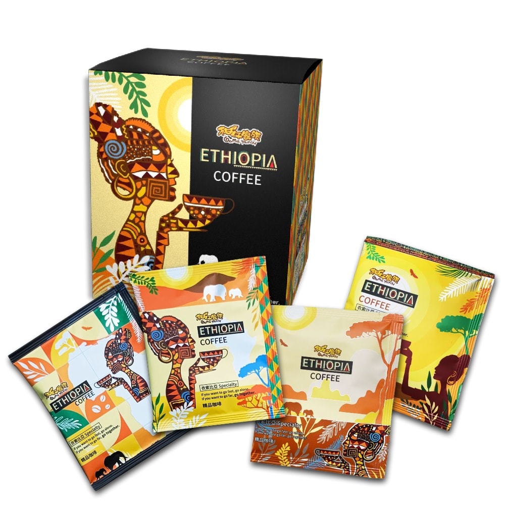 柑仔家族咖啡之濾掛咖啡出貨包裝圖